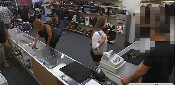  Big ass woman fingering and screwed hard by pawn dude